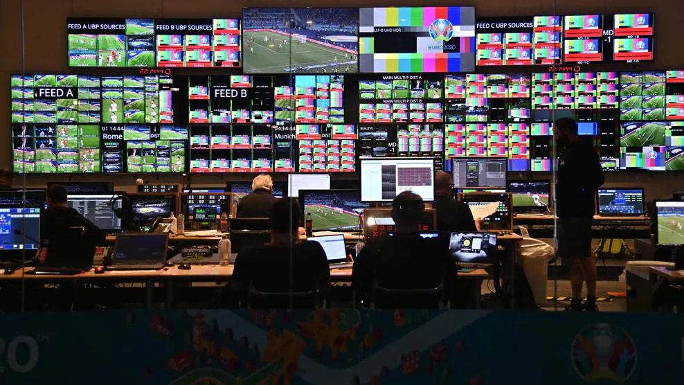 Control room TV IBC UEFA